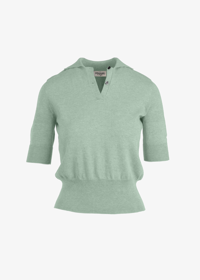 Celeste Cotton Knit Polo