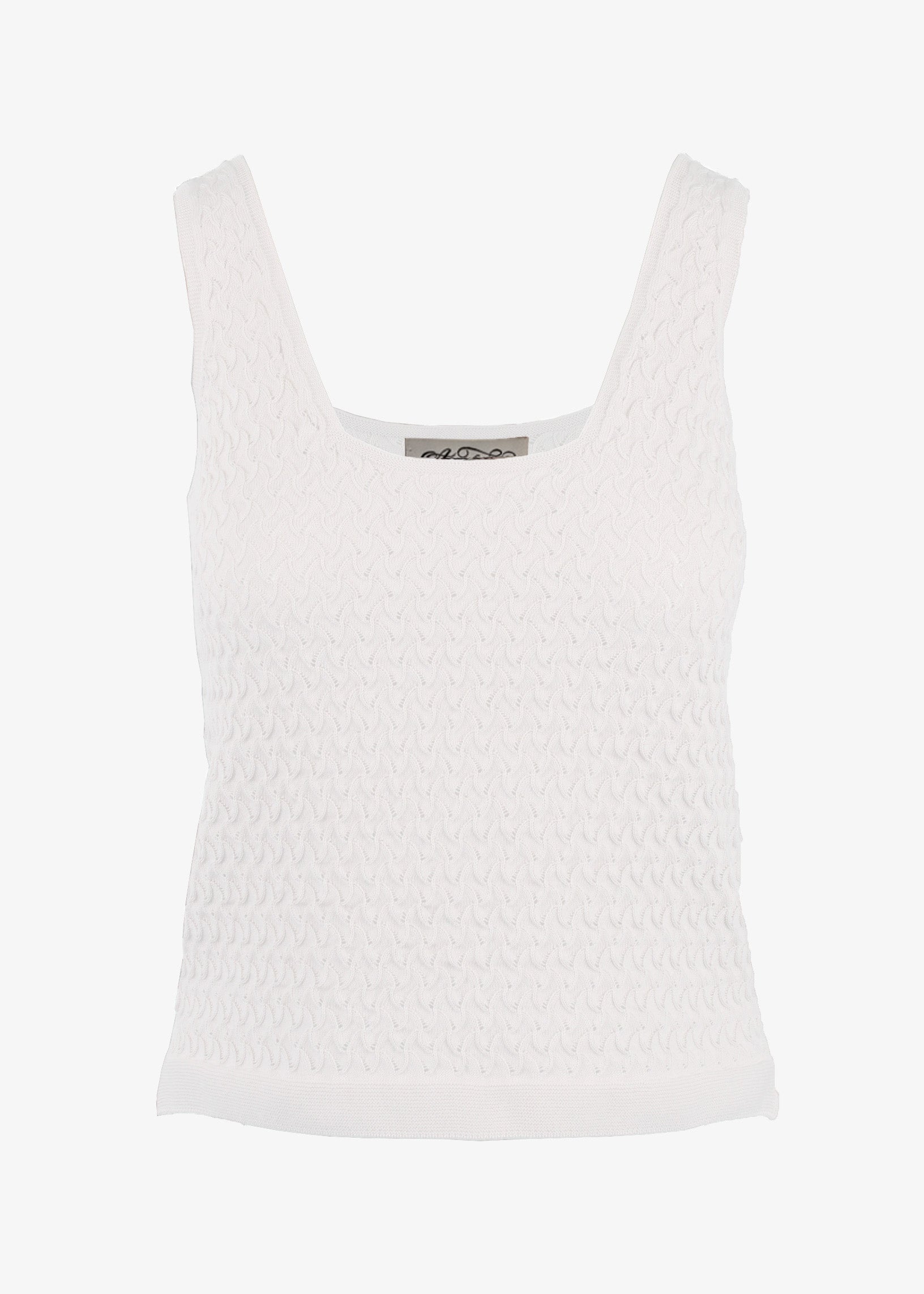 Soleia Pointelle Knit Tank