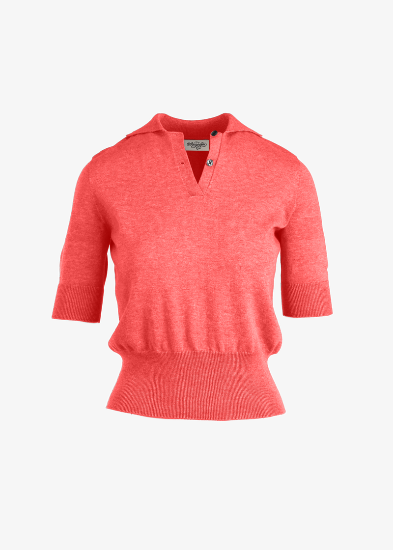 Celeste Cotton Knit Polo